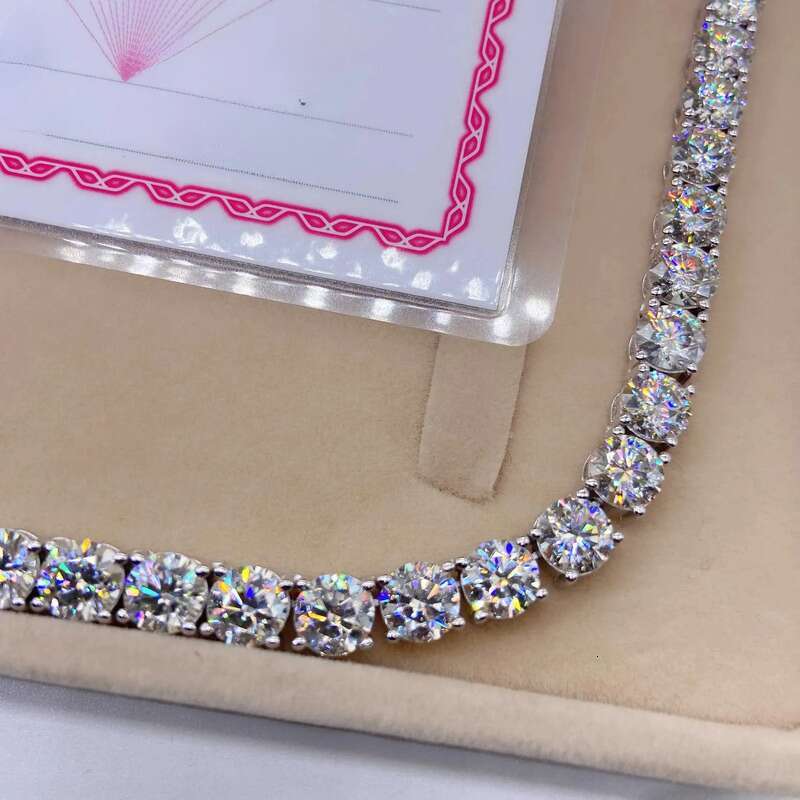 Hip Hop Jewelry Sterg Sier Pass Tester Dia VVS Moissanite Tennis Chain
