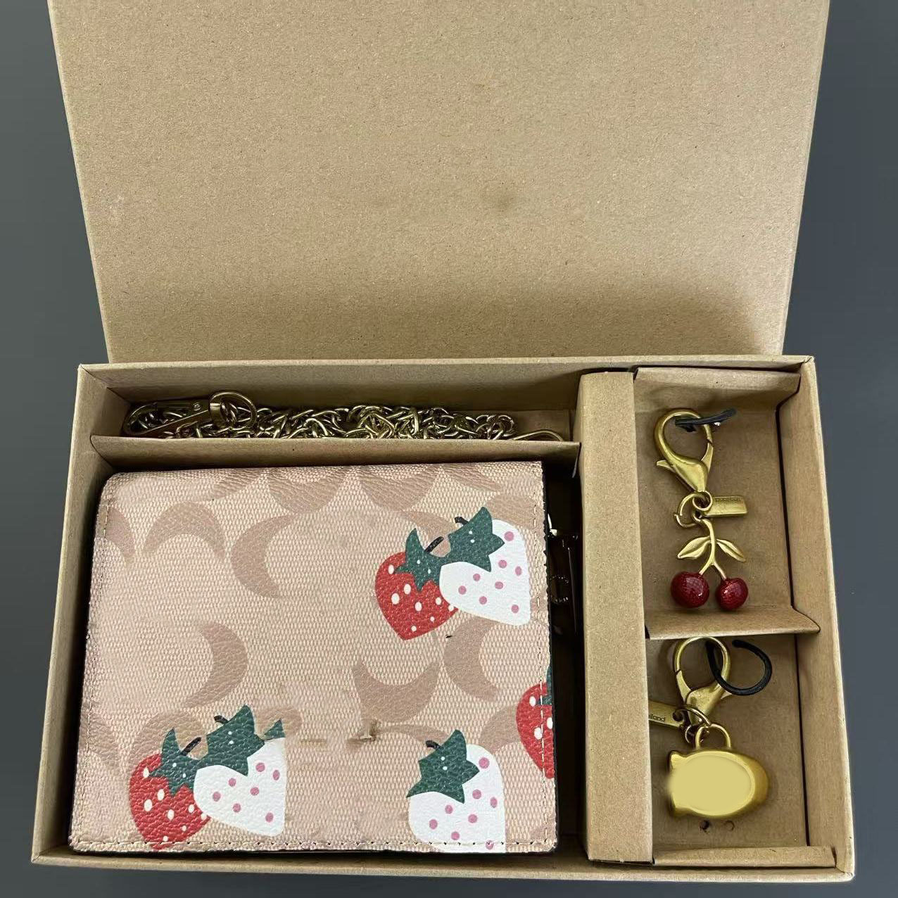 New Wallet of Women Chain wallet Extra Large Capacity Card Case Zipper Card Holder Stylish bags pink Wallet Coin purse Coin wallet