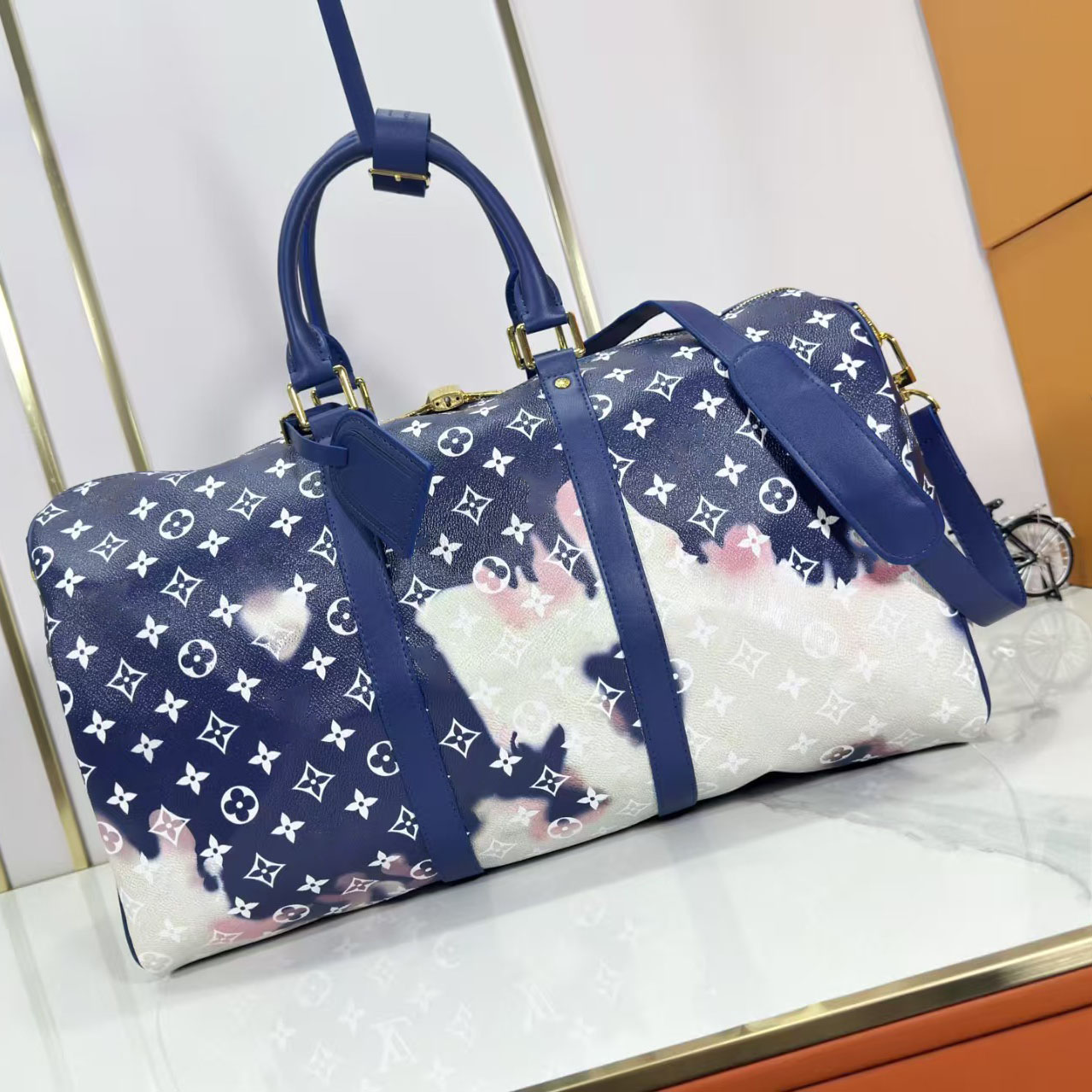 2025 Designer Coated Canvas Graffiti Keepall Travel Bag Floral Print Men's Luggage Handbag Women's Outdoor Airport Travel Bag