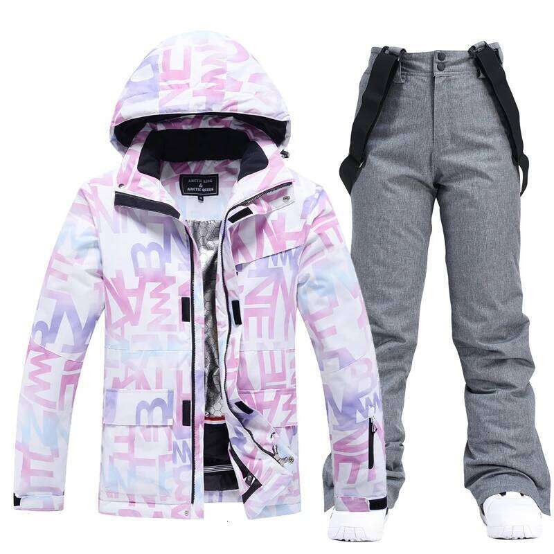 Suit Women Winter Warm Waterproof Outdoor Sports Snow Jackets And Pants Hot Ski Equipment Snowboard Down Jacket Female