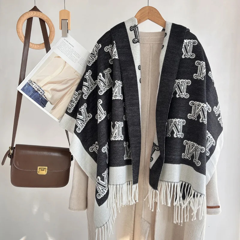 Fashion Jacquard Soft Covering Yarn Scarf Women Spring Autumn Long Shawl Wraps Winter Warm Neckerchief Double Sides 250930