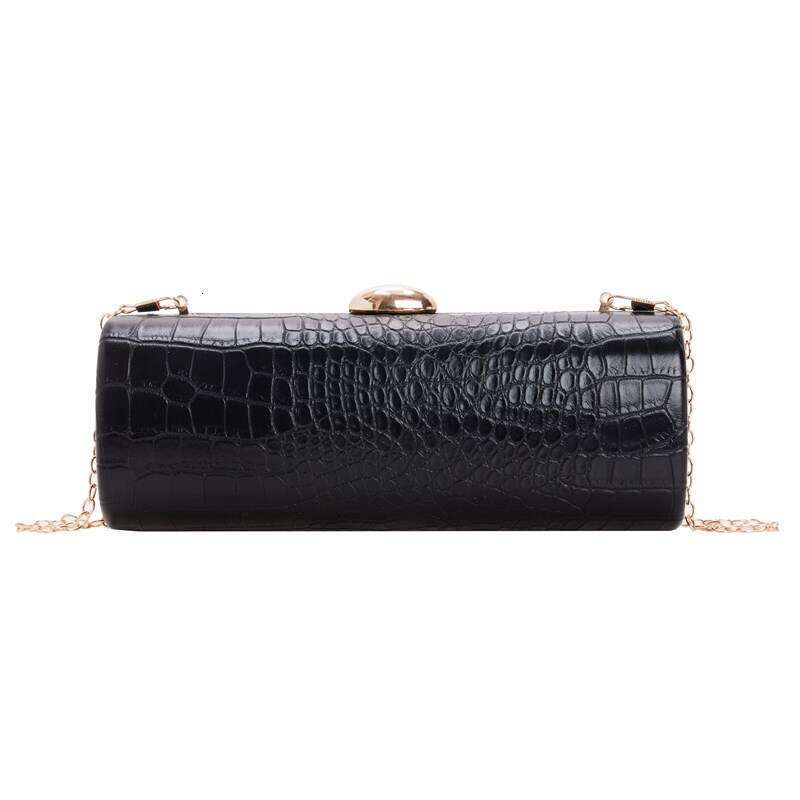 designer bag Luxury bag Warm Brown Crocodile Pattern Long Baguette Handbag Trendy Motorcycle Date Party Irregular Bag
