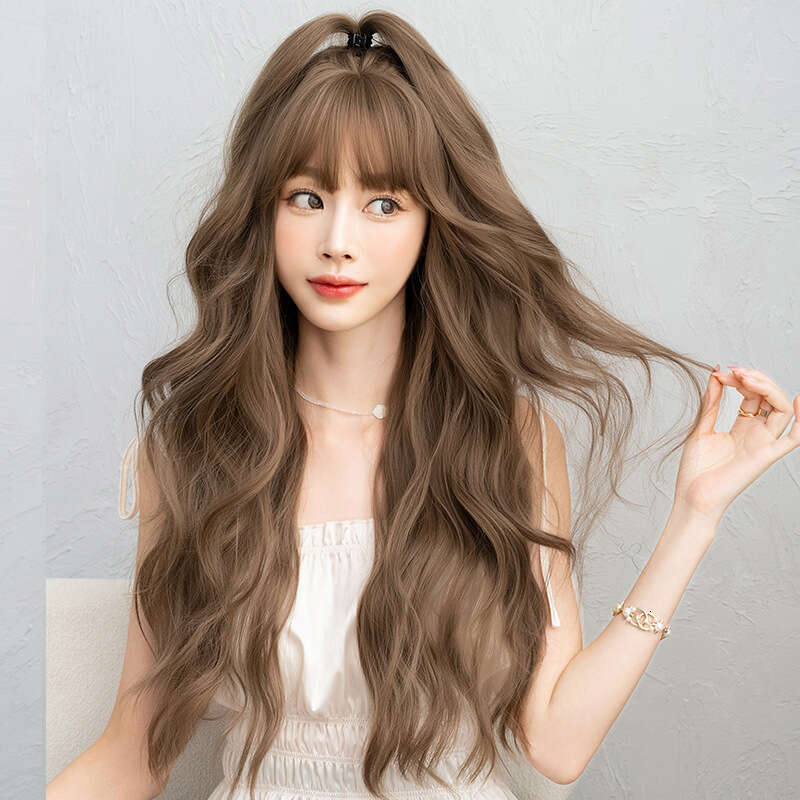 Women's Wavy Full Head Fashion Style Voluminous Natural Long Curly Wig