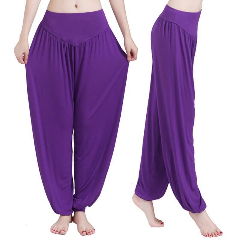 New Women casual harem high waist pants dance club wide leg loose long bloomers trousers size dongdumaoyi