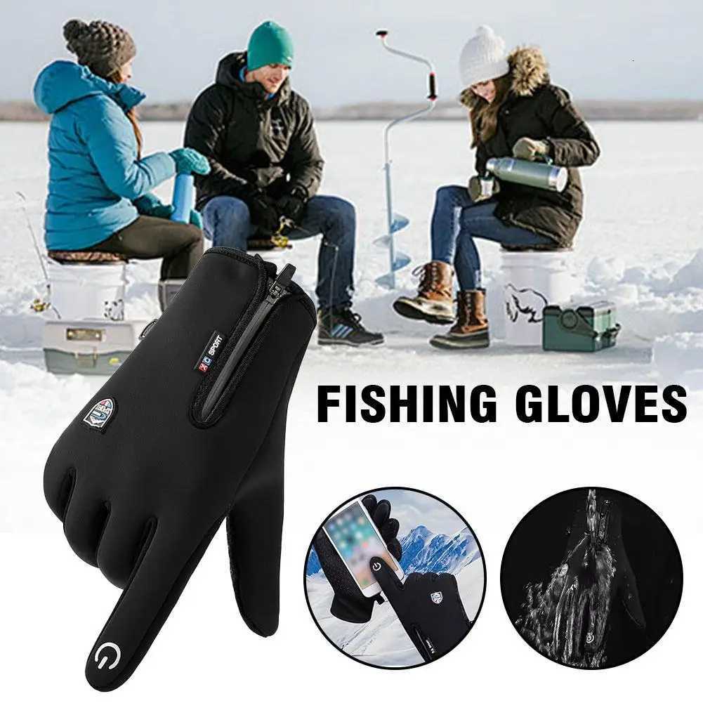 Winter Warm Touchscreen fishing gloves Nonslip Windproof Waterproof Thickened Outdoor Sports Warm Gloves Z250925