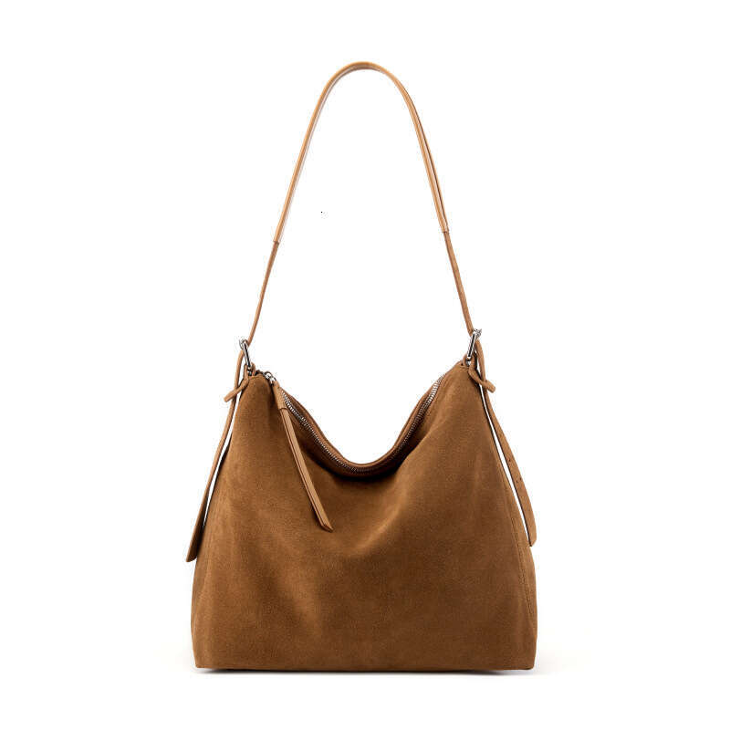 designer bag Luxury bag Suede Crossbody Large Capacity Women's Light Luxury Commuting High-end Feel Single Shoulder Casual Underarm Top Layer Cow