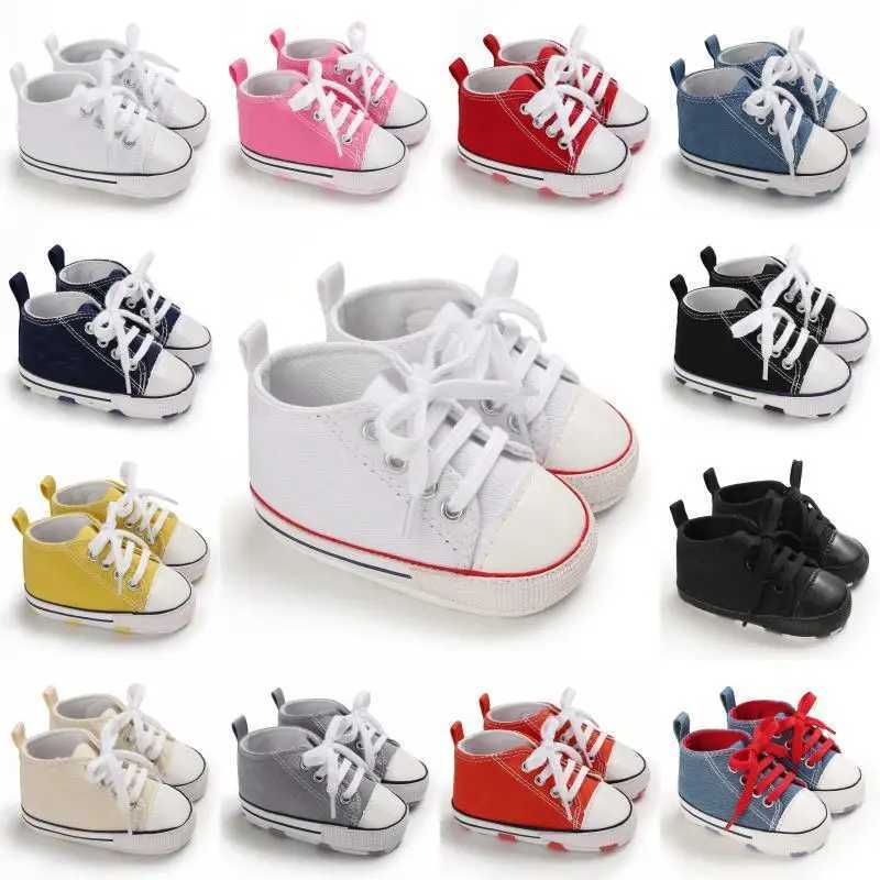 018 Months Newborn Baby Shoes Classic Fashion Casual Sports Shoes for Boys and Girls Non slip Soft Sole Walking ShoesJ250930