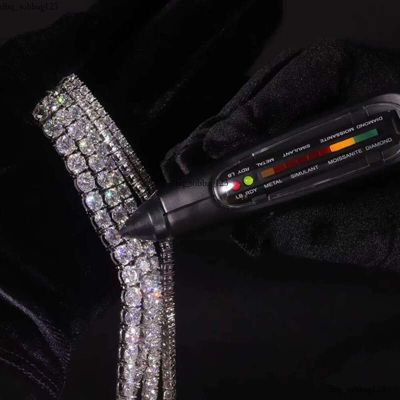 Item High Quality Hip Hop Bling Sterling Sier 3MM 4MM D Color Lab Dia Moissanite Tennis Chain