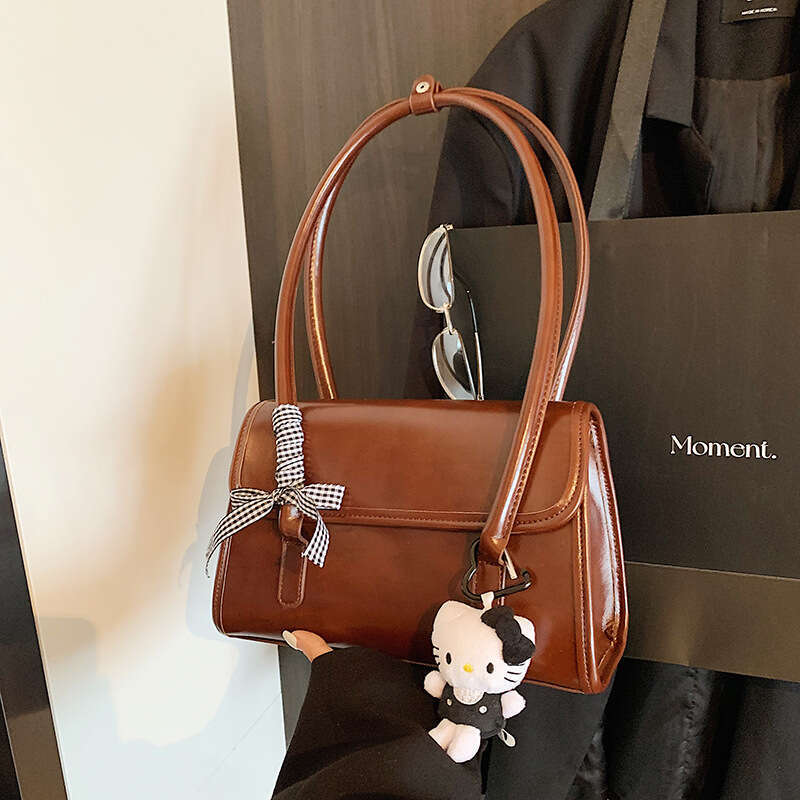 designer bag Luxury bag Single Shoulder Underarm New Fashion High-end Oil Leather Commuter Handbag Tote Bag