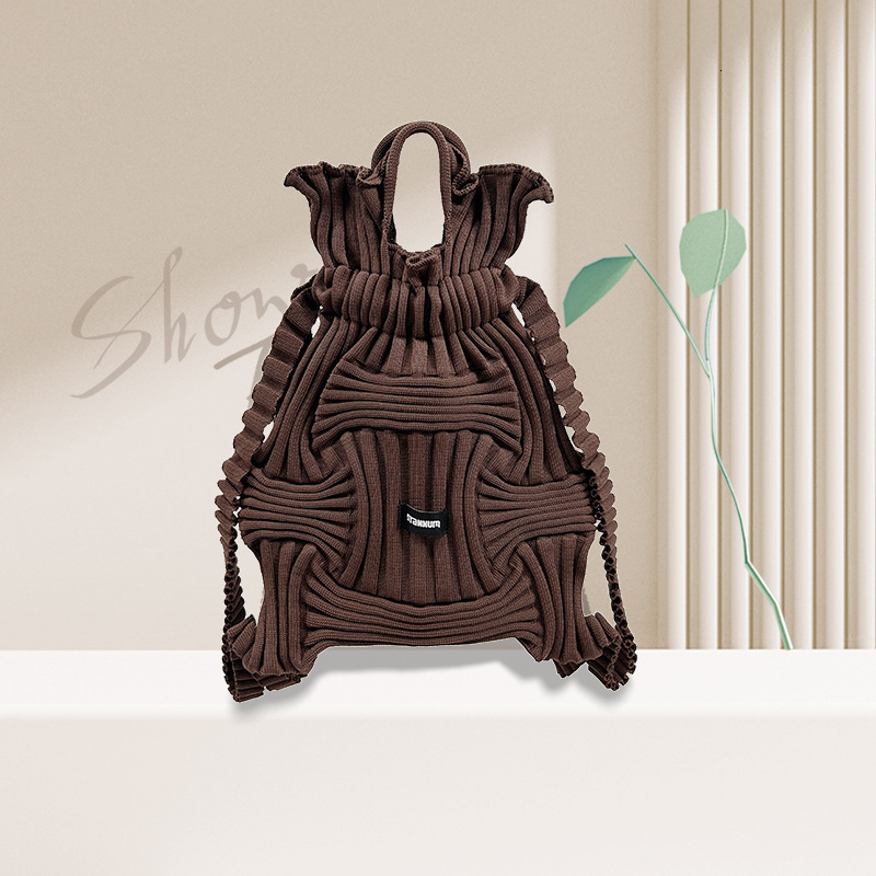 2025 New Backpack Designer Casual Knitted Handbag Fashion Versatile Bag