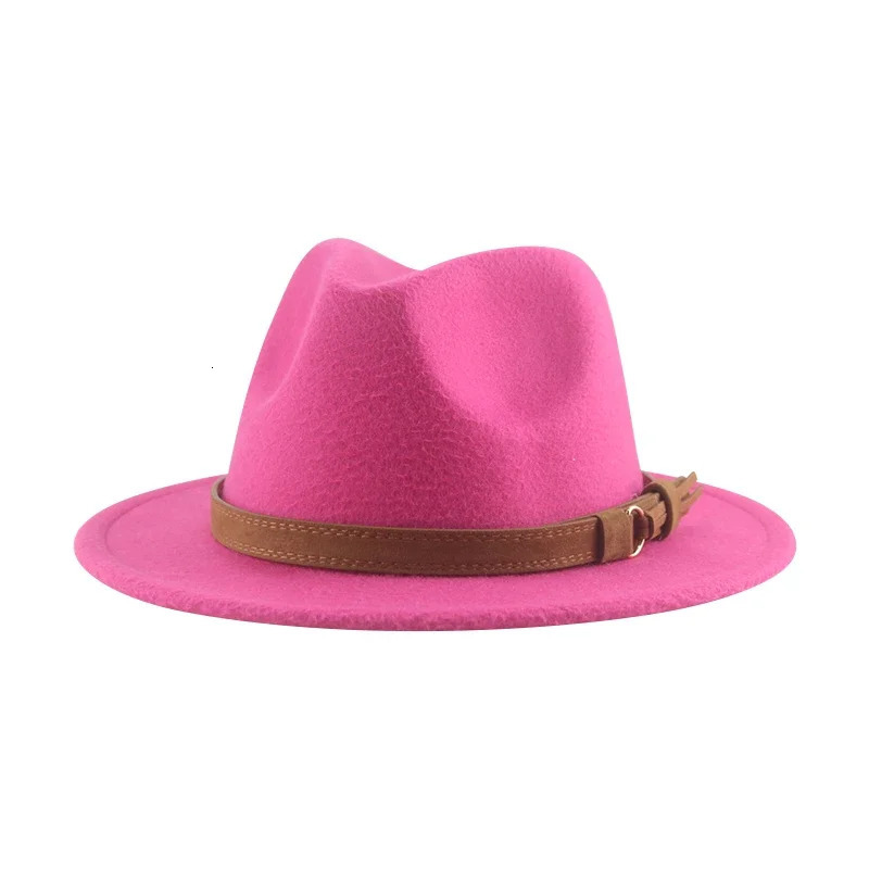 Hats for Women Fedoras Girls Hat Boys Hat Felted Kids Baby Caps Small 52cm 54cm Belt Wedding Cute Kid Fedoras Sombreros De Mujer 250930