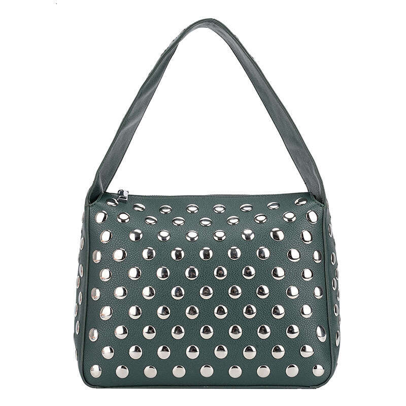 designer bag Luxury bag Rivet Handbag Hot Girl Bags Underarm Punk Trendy Versatile Women's Square Bag
