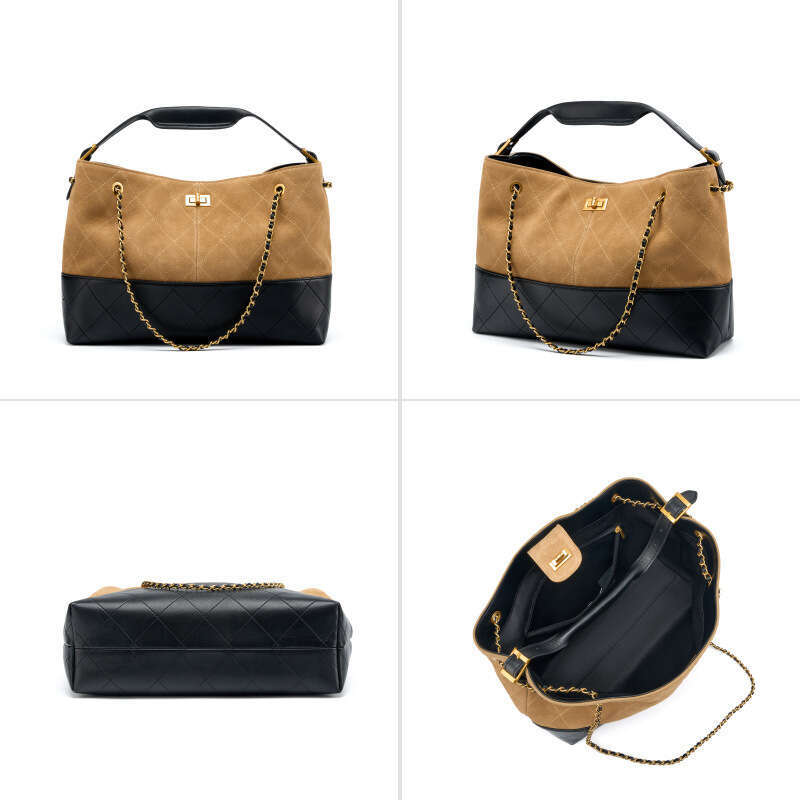 designer bag Luxury bag Handbag Commuter High-End Feel Shoulder Large Capacity Suede New Women's Crossbody Genuine Leather Bucket Bag