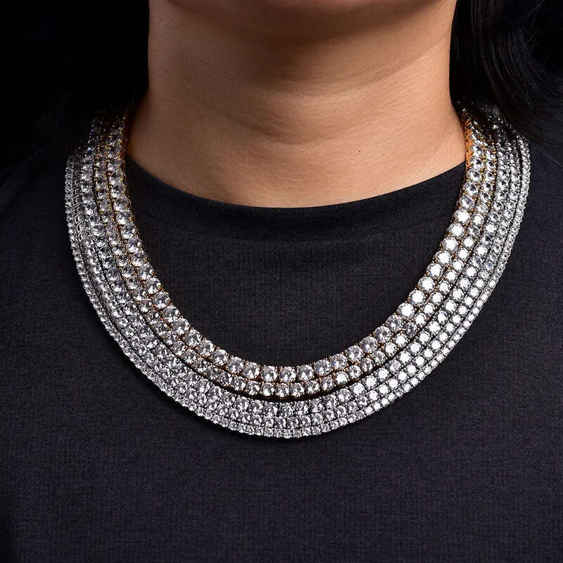 Zircon Tennis Chain Jewelry for Women Hip Hop Men's Accessories Necklace TennsChain