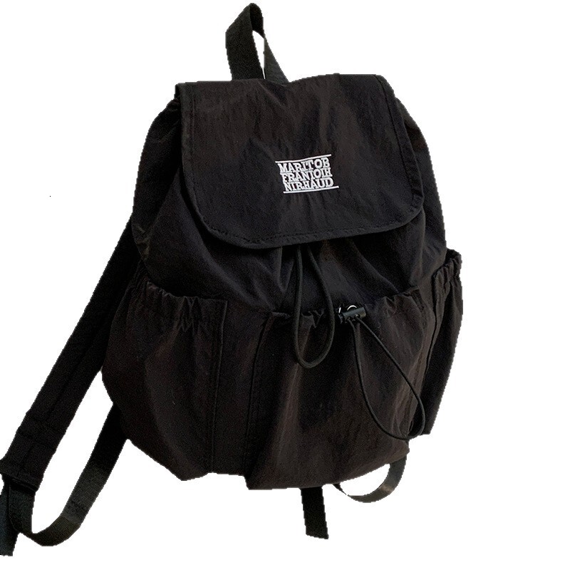 Designer Women's Casual Nylon Canvas Bag 2025 New Fashion Letter Backpack Large Capacity Travel Bag