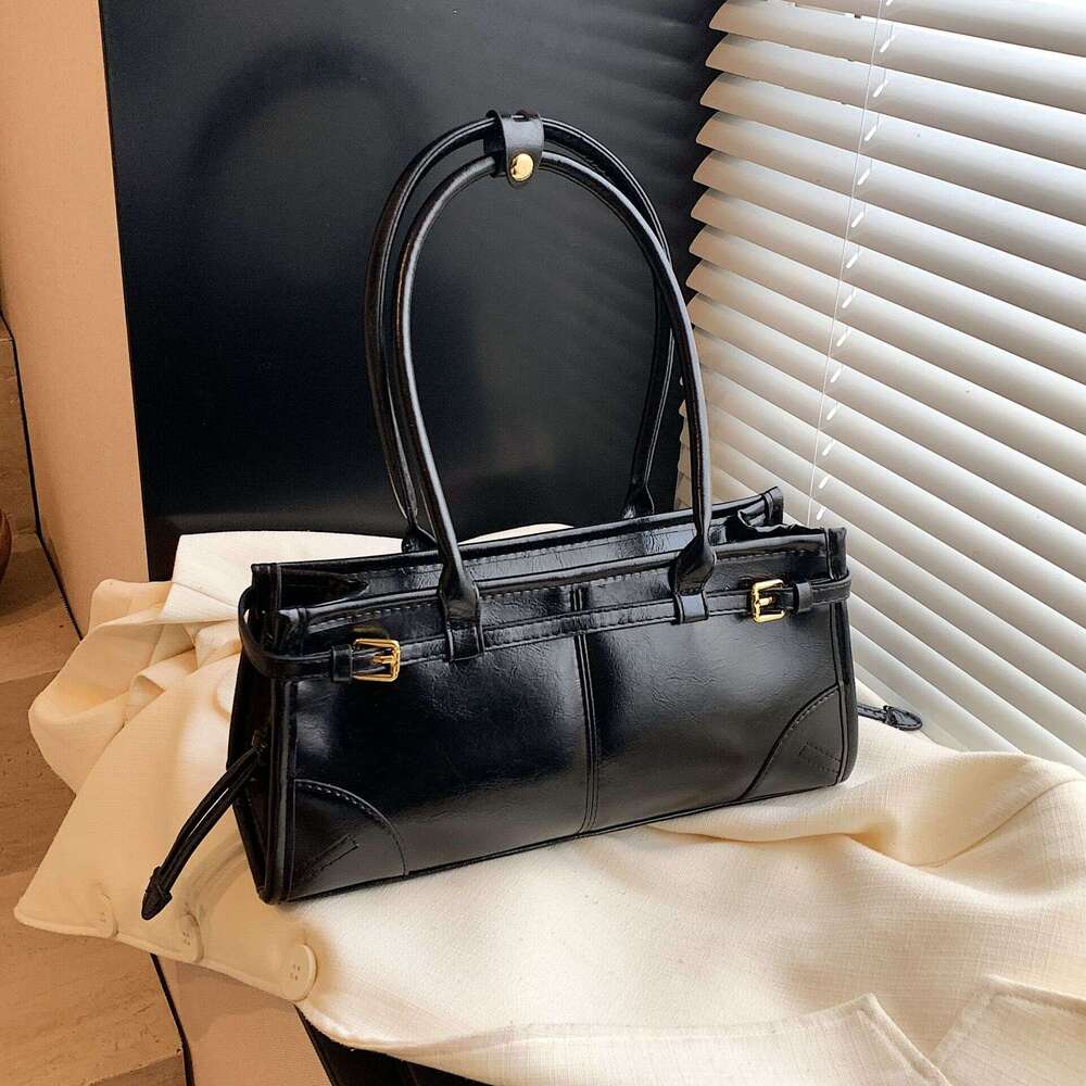 designer bag Luxury bag Large Capacity New Luxury Niche High-End Underarm Tote Single Shoulder Crossbody Oil Wax Leather Bag