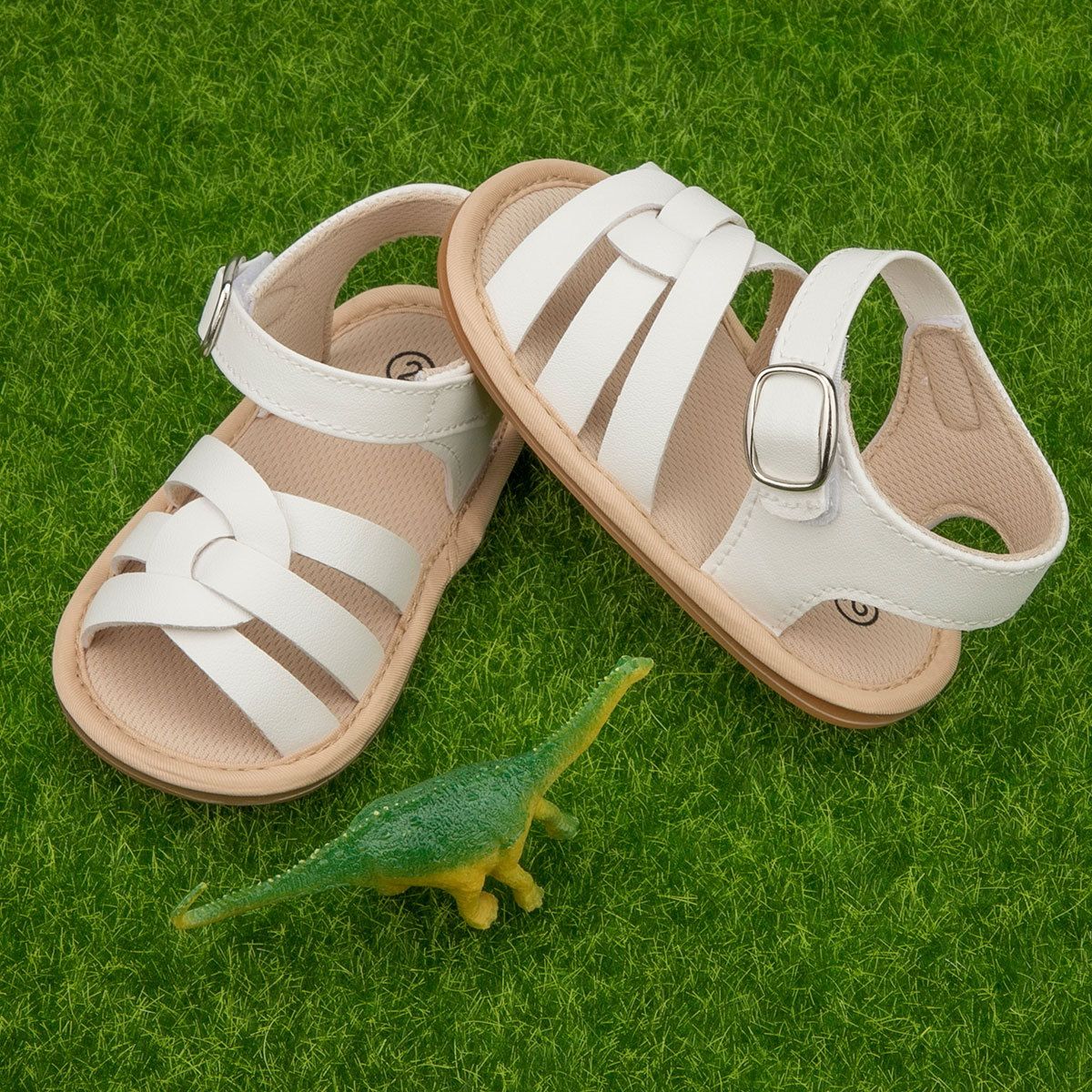 Baby Boys Sandals Toddler Girl Flats Non-slip Rubber Sole Baby Beach Sandals Crib First Walker Summer Baby Shoes Size 0 - 18 Months K0724