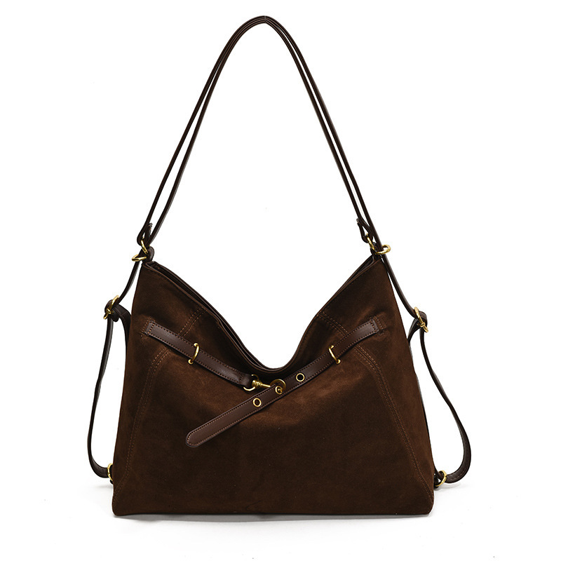 Designer handbag, retro fashion backpack, large capacity multifunctional women's commuting campus bag