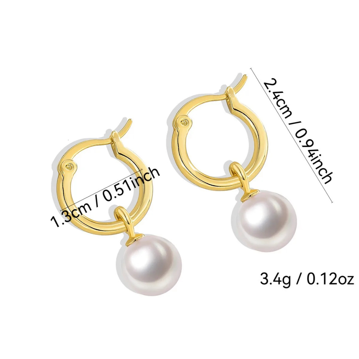 Light Cozy Stainless Steel Waterproof Pendant Earring With Pearl Charms Real Gold 18K Plated Trendy Jewelry 250930