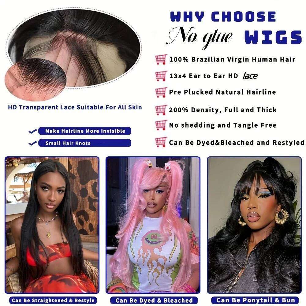 44 46 Long Inch 13X4 HD Front Brazilia Body Wave Human Hair For Women 200 Density 13X6 Transparent Lace Frontal Wig Xiusiyuan2510