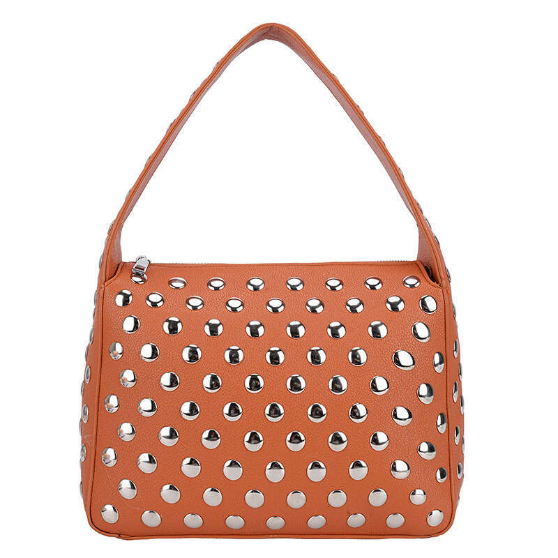designer bag Luxury bag Rivet Handbag Hot Girl Bags Underarm Punk Trendy Versatile Women's Square Bag