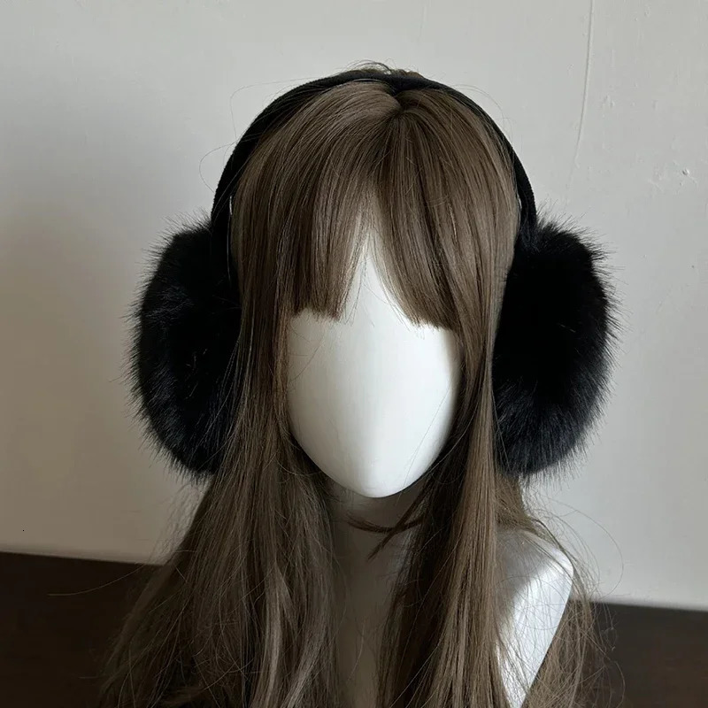 Y2k Leopard Faux Fur Earmuffs Folded Winter Warm Thickened Antifreeze Women Japanese Ear Protection Cycling Earbags Accessories 250930
