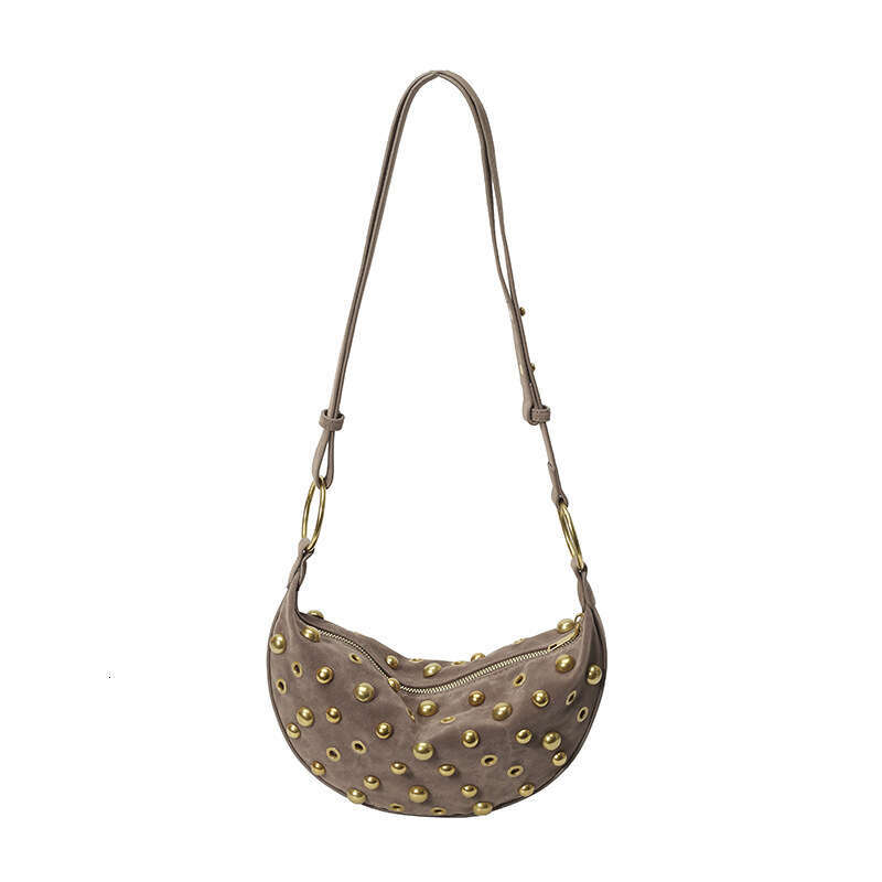 designer bag Luxury bag Eyelet Rivet Heavy Craft Women's Punk Style Fashion New Single Shoulder Underarm Crossbody Bag