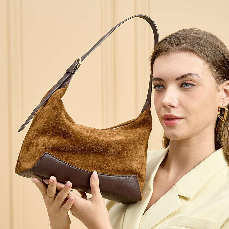 designer bag Luxury bag Hot-Selling Women's Matte Suede Dumpling Hobo Commuting Casual Handbag Design Sense Niche Crossbody Bag for Women