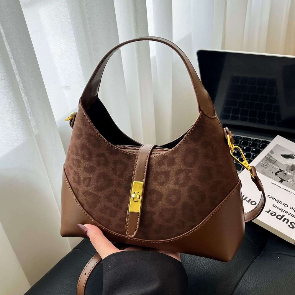 Fashion Vintage Crossbody Bag Women Designer Handbag Color-Block Women Versatile Commuter Handbag Fashion Dumpling Bag