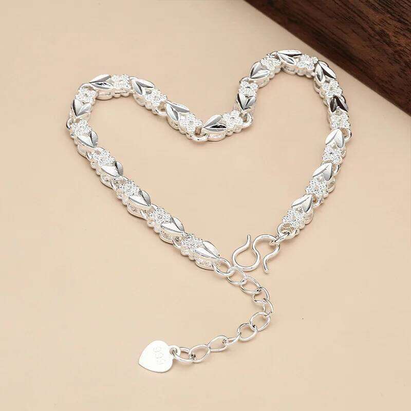 Charms Sterling Sier For Women Designer Heart Shape Adjustable Chain Bracelets Party Fine Jewelry Gifts