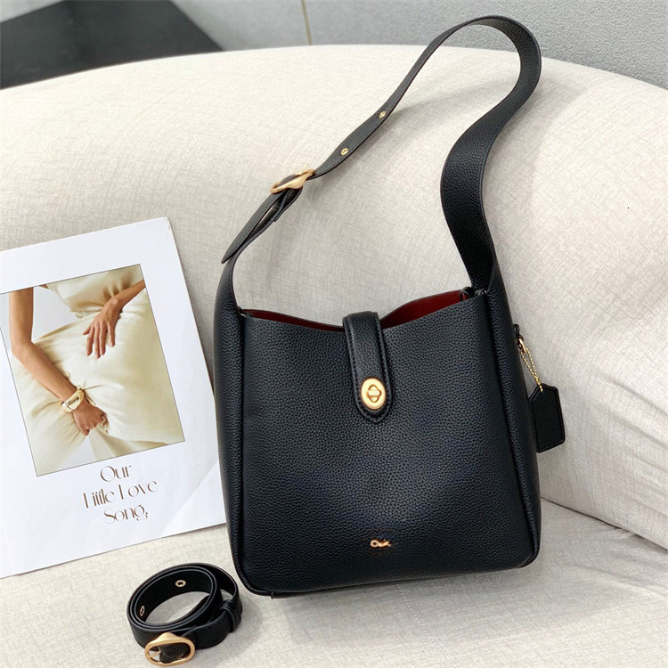 2025 new bucket shaped leather bag shoulder bag designer bag commuting daily handbag luxury bag leather office crossbody bag
