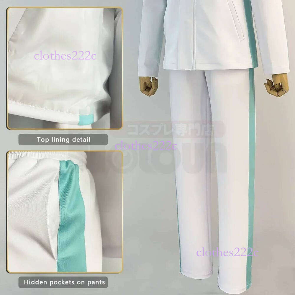 2025 Halloween Holoun Haiky Anime Aobohsai High School Uniform Oikawa Tooru Cosplay Costume Wig Embroidery Full-Zip