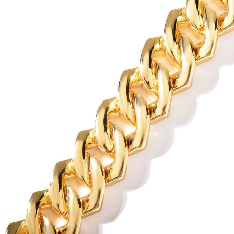 gold cuban k chain for men micro inlaied 4 row bg cz dia 20MM wide spring buckle iced out chains necklace designer prong rock hip hop jewelry woman ch
