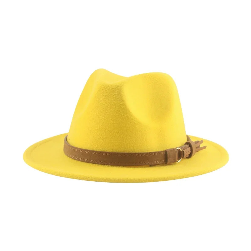 Hats for Women Fedoras Girls Hat Boys Hat Felted Kids Baby Caps Small 52cm 54cm Belt Wedding Cute Kid Fedoras Sombreros De Mujer 250930
