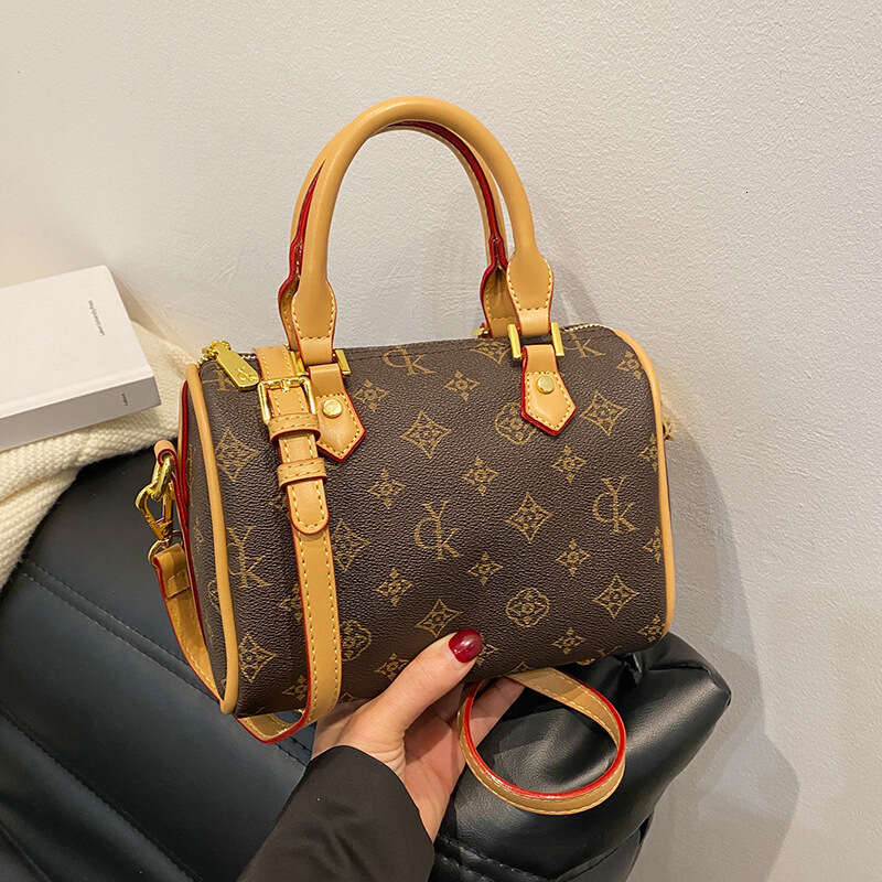 Designer Bag Pillow Bags for Women New Vintage Boston Bag Ladies Handbag Crossbody Brown Small Square Bag