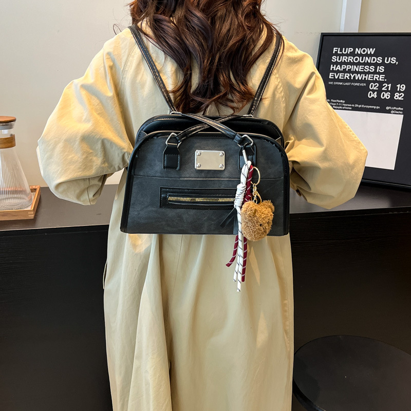 Designer Women's Commuting Handbag Large Capacity 2025 New Shoulder Bag Multi functional Backpack
