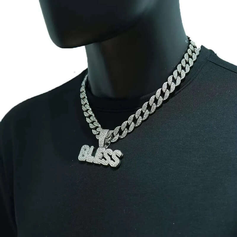 DHcollections Gold Plated Alloy Cuban Chain Hip - Hop Pendant Necklace