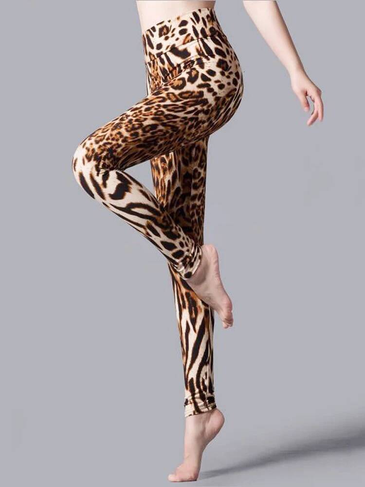 High Waist Leggings Sportwear Workout Women Jeggings Elastic Pants Leopard Summer Printed Stripe Sexy Fiess Leggins dongdumaoyi