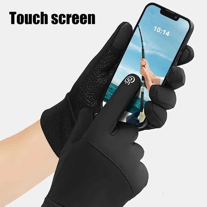 Autumn Winter Warm Windproof Waterproof Touch Screen Gloves for Men And Women Outdoor Fishing Running Cycling Skiing Cold Gloves Z250925
