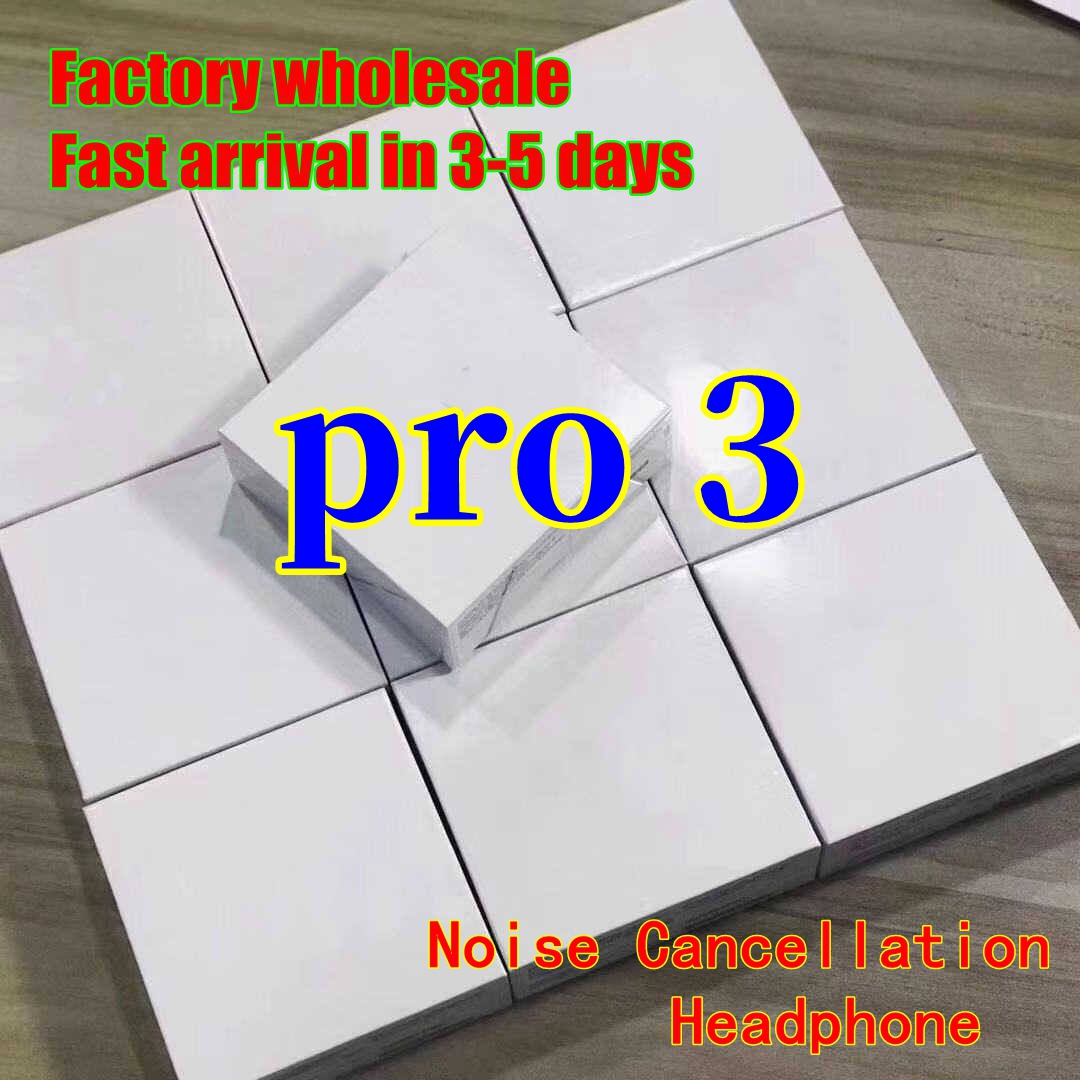 Hot-selling Top Quality pro 3 Wirless earphones real serial NO.connect Rename TWS True Noise Cancelling Bluetooth Headphones In-Ear earbuds Earphone stereo Headset