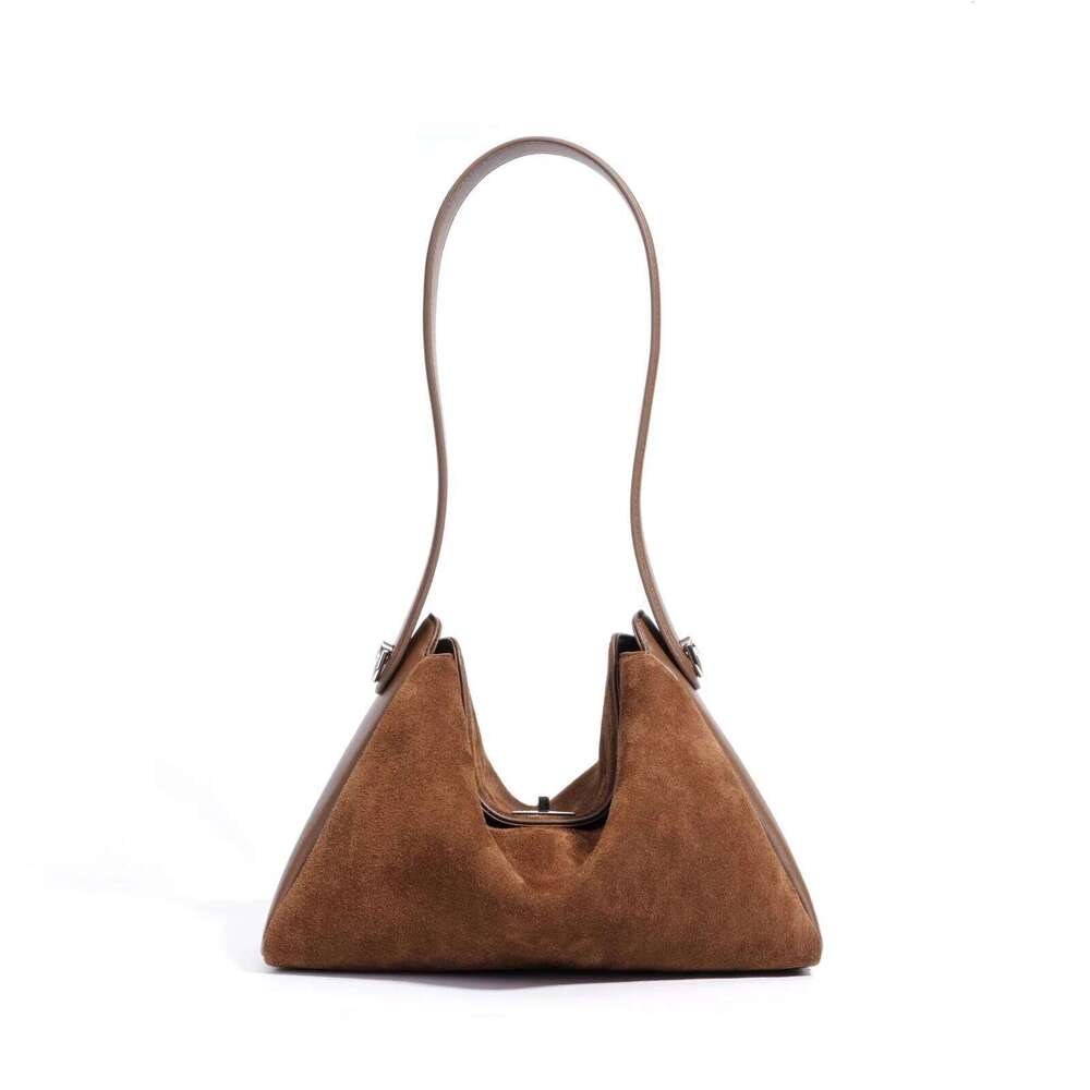 MENDY Hobo Women Crossbody Suede Bag Totes Bags Women's Genuine Leather Handbag Natural Brown Autumn Winter New In Suotong2510 Mdng