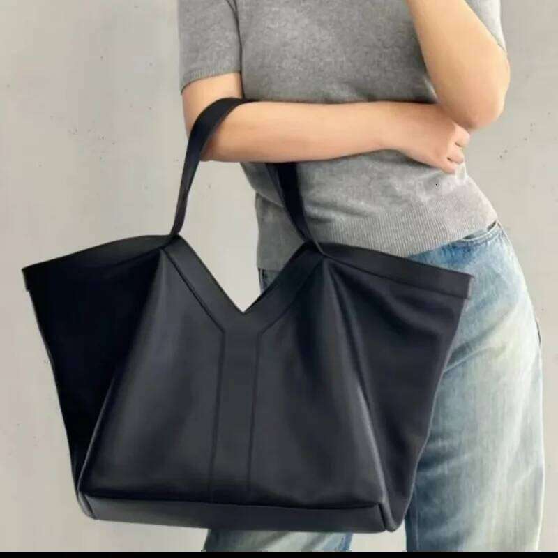 Large-capacity Genuine Leather Tote Fashion Y Shape Crocodile Pattern Shoulder Casual High-end Shopping Bag Storage