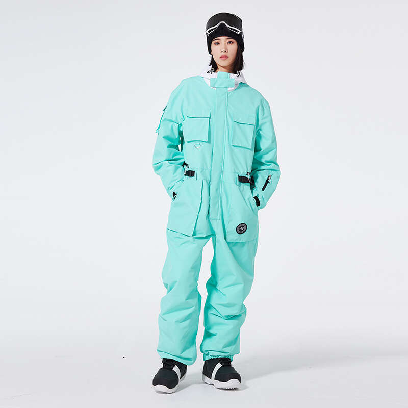 For Men And Women, Loose Fit, Winter Outdoor Windproof, Waterproof, Warm Ski Jacket, Snowboard One-Piece Suit