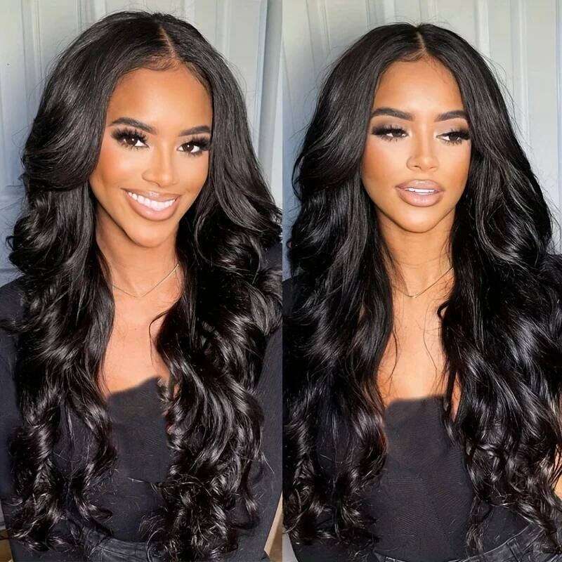 44 46 Long Inch 13X4 HD Front Brazilia Body Wave Human Hair For Women 200 Density 13X6 Transparent Lace Frontal Wig Xiusiyuan2510