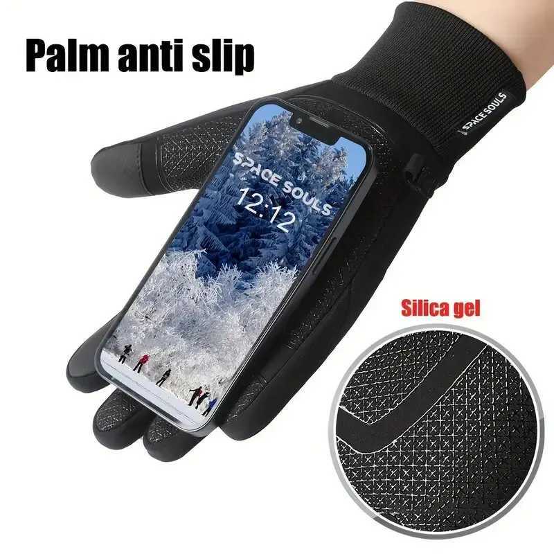Autumn Winter Warm Windproof Waterproof Touch Screen Gloves for Men And Women Outdoor Fishing Running Cycling Skiing Cold Gloves Z250925