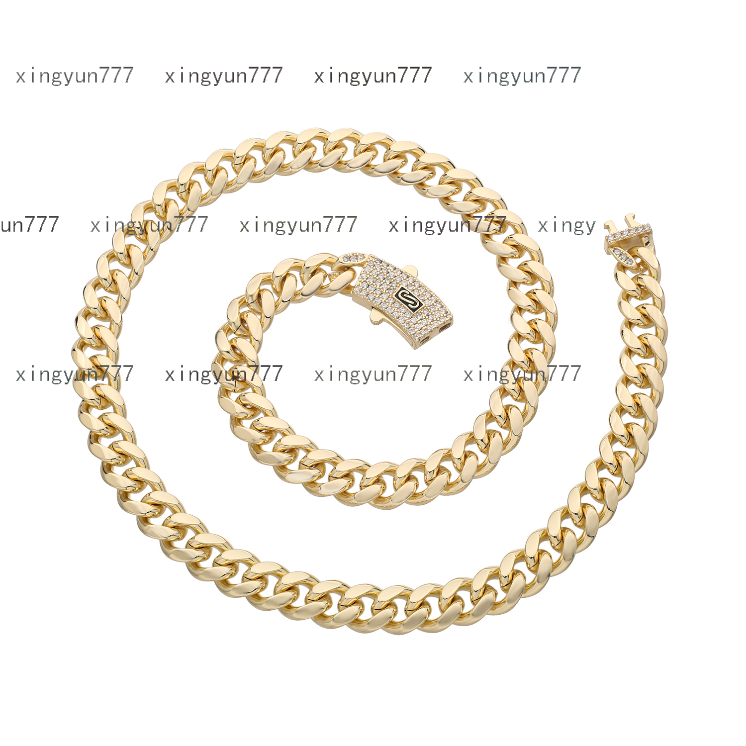 BES Wholesale 6MM 8MM 10MM12MM Monaco Cuban Chain Necklace Hip Hop Factory Direct Sales Cuban Chain Bracelet Hip Hop Jewelry
