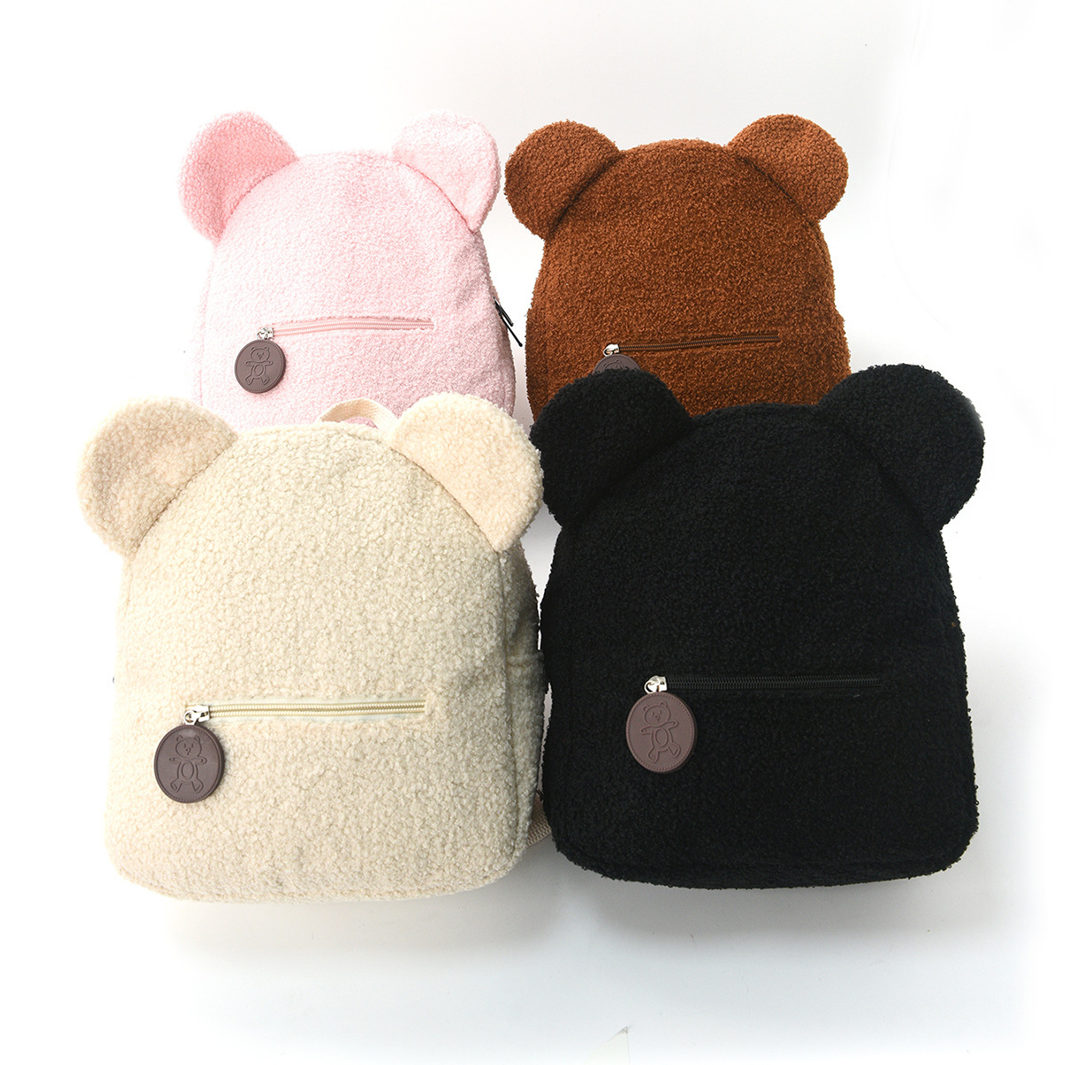 Designer Plush Backpack 2025 New Fashionable Casual Bear Ear Cartoon Backpack