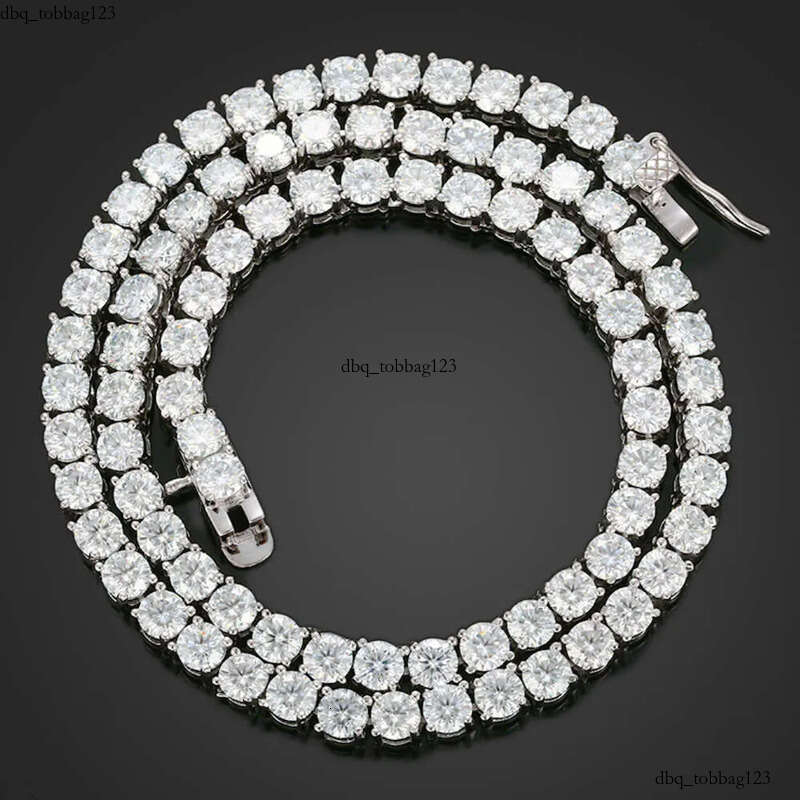 2mm 3mm VVS Moissanite Tennis Chain 7-24 inch Women's and Men's Bracelet Necklace