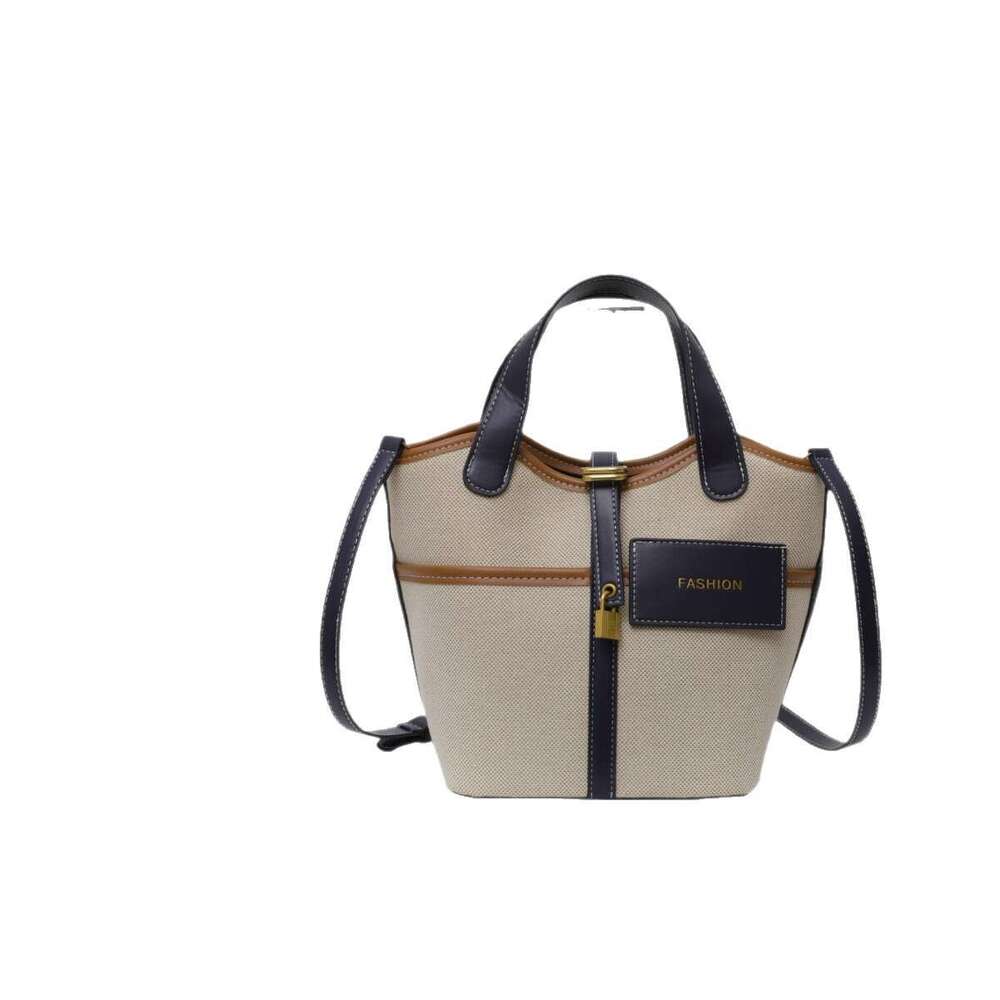 designer bag Luxury bag New Fashion Color-Block Crossbody for Women, Canvas Tote Bucket Bag
