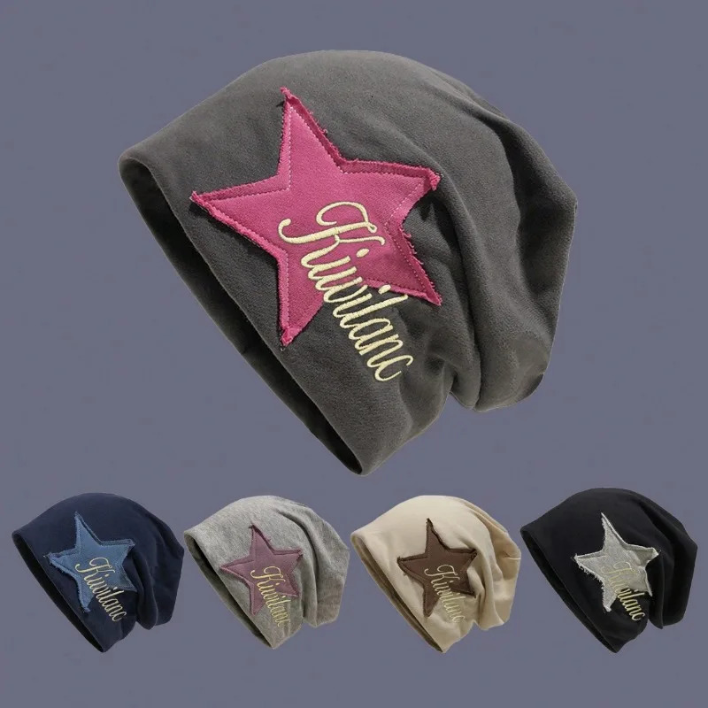 Fashion Retro Beanie Fall Winter Fashion Korean Style Ear Protection Warm Skullies Man Women Vintage Pentagram Hat Male Female 250930